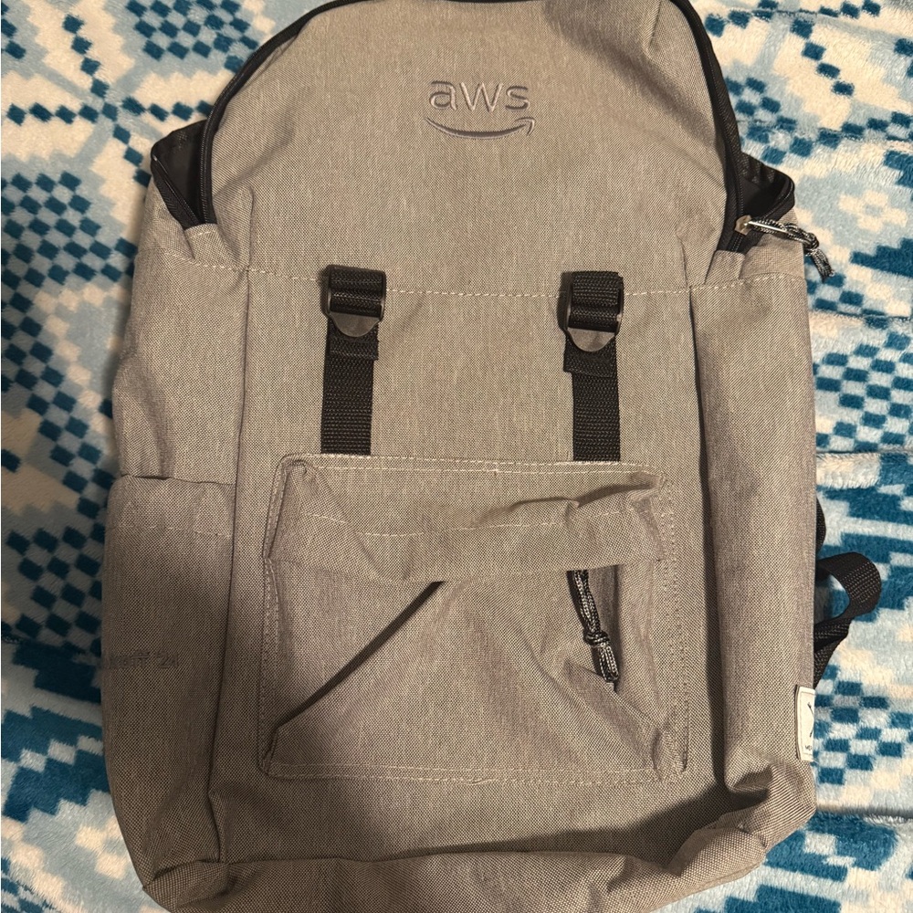 Gray Merchant & Craft Backpack and laptop case